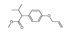 methyl 2-(4-allyloxy phenyl)-3-methyl butanoate Structure