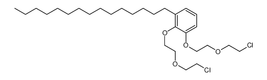 1,2-bis[2-(2-chloroethoxy)ethoxy]-3-pentadecylbenzene Structure