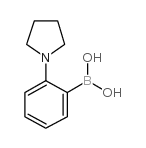 B-[2-(1-吡咯烷)苯基]硼酸结构式
