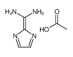 acetic acid,imidazol-2-ylidenemethanediamine Structure