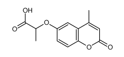 2-[(4-methyl-2-oxo-2H-chromen-6-yl)oxy]propanoic acid结构式