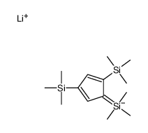 lithium,[2,4-bis(trimethylsilyl)cyclopenta-2,4-dien-1-yl]-trimethylsilane Structure