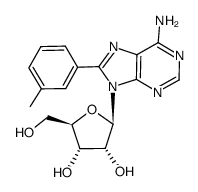 8-(m-tolyl)-adenosine Structure