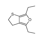 4,6-Diethyl-2,3-dihydrothieno<2,3-c>furan Structure