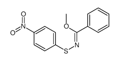 methyl N-(4-nitrophenyl)sulfanylbenzenecarboximidate Structure
