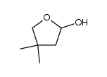 4,4-dimethyltetrahydrofuran-2-ol结构式