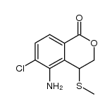 5-amino-6-chloro-4-(methylthio)isochroman-1-one Structure