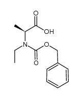 (S)-2-((benzyloxycarbonyl)(ethyl)amino)propanoic acid结构式