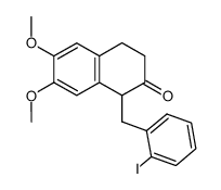 1-(o-iodobenzyl)-6,7-dimethoxy-2-tetralone Structure