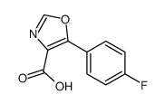 5-(4-氟-苯基)-噁唑-4-羧酸结构式
