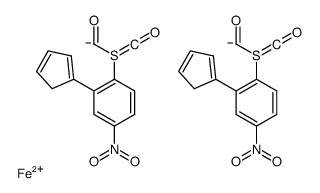 Iron, dicarbonyl(h5-2,4-cyclopentadien-1-yl)(4-nitrobenzenethiolato-S)-(9CI) Structure