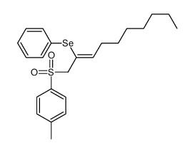 1-methyl-4-(2-phenylselanyldec-2-enylsulfonyl)benzene结构式