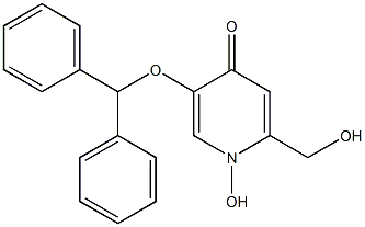 5-(二苯甲基氧代)-1-羟基-2-(羟甲基)吡啶-4(1H)-酮结构式