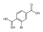 3-Bromo-4-carbamoylbenzoic acid Structure