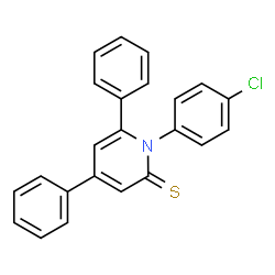 1-(4-Chlorophenyl)-4,6-diphenyl-2(1H)-pyridinethione结构式