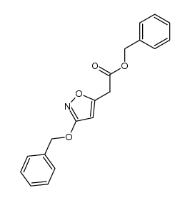 benzyl 3-benzyloxyisoxazol-5-ylacetate结构式