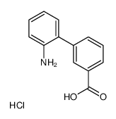 2'-Amino-3-biphenylcarboxylic acid hydrochloride (1:1) Structure