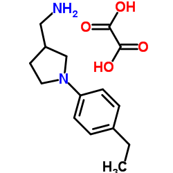 1-[1-(4-Ethylphenyl)-3-pyrrolidinyl]methanamine ethanedioate (1:1)结构式