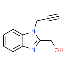 1H-Benzimidazole-2-methanol,1-(2-propynyl)-(9CI) structure