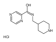 N-(4-哌啶基甲基)-2-吡嗪甲酰胺盐酸盐结构式