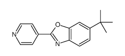 6-tert-butyl-2-pyridin-4-yl-1,3-benzoxazole结构式