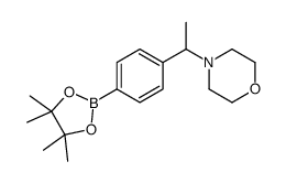 4-(1-(吗啉-4-基)-乙基)苯基硼酸频哪醇酯结构式