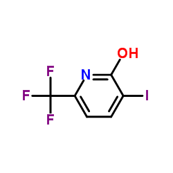 3-碘-6-(三氟甲基)吡啶-2-酚结构式