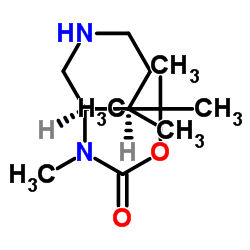 N-甲基-N-[(3R,4R)-4-甲基哌啶-3-基]氨基甲酸叔丁酯结构式