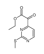 (2-甲硫基嘧啶-4-基)-2-氧代乙酸乙酯结构式