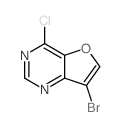 7-溴-4-氯呋喃并[3,2-d]嘧啶结构式