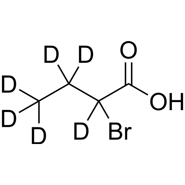 2-Bromobutanoic acid-d6 Structure