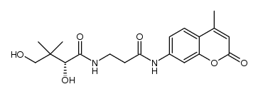 (R)-2,4-dihydroxy-3,3-dimethyl-N-(3-((4-methyl-2-oxo-2H-chromen-7-yl)amino)-3-oxopropyl)butanamide Structure