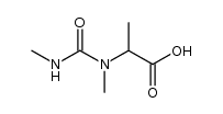 L-Alanine, N-methyl-N-[(methylamino)carbonyl]- (9CI)结构式