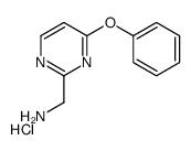 (4-phenoxypyrimidin-2-yl)methanamine,hydrochloride Structure