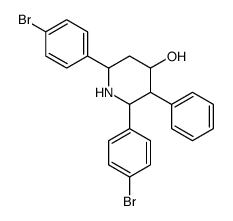 2,6-Bis(4-bromophenyl)-3-phenyl-4-piperidinamine Structure