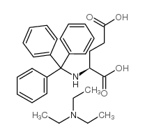 n-trityl-l-glutamic acid, triethylammonium salt (1:2) structure