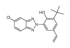 2-(5-氯-2H-苯并三唑-2-基)-6-(2-甲基-2-丙基)-4-乙烯基苯酚结构式