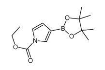1-(乙氧基羰基)吡咯-3-硼酸频那醇酯结构式