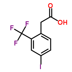 [4-Iodo-2-(trifluoromethyl)phenyl]acetic acid Structure