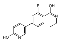 N-ethyl-2-fluoro-4-(6-oxo-1H-pyridin-3-yl)benzamide结构式