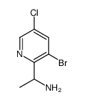 1-(3-bromo-5-chloropyridin-2-yl)ethanamine structure