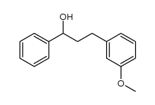 3-(3-methoxyphenyl)-1-phenylpropan-1-ol结构式