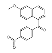 (6-methoxyisoquinolin-1-yl)(4-nitrophenyl)methanone Structure