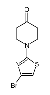 1-(4-bromothiazol-2-yl)piperidin-4-one Structure