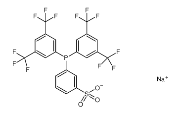 Bis(3,5-di-trifluoromethylphenyl)(3-sulfonatophenyl)phosphine, sodium salt, Min. 97 DAN2PHOS Structure