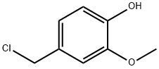 Phenol, 4-(chloromethyl)-2-methoxy- Structure