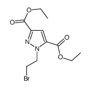 DIETHYL 1-(2-BROMO-ETHYL)-1H-PYRAZOLE-3,5-DICARBOXYLIC ACID Structure