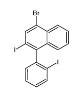 4-bromo-2-iodo-1-(2-iodo-phenyl)-naphthalene Structure