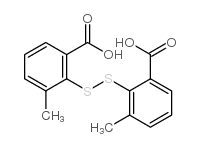 2,2'-二硫双(3-甲基苯甲酸)结构式