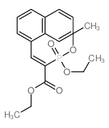 Ethyl 2-(diethoxyphosphoryl)-3-(1-naphthyl)acrylate Structure